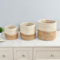 Braided Storage Basket: Set of 3