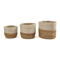Braided Storage Basket: Set of 3