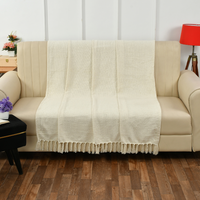 Ivory Cotton Throw