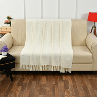 White Solid Throw