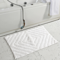 Ivory White Cotton bathmat