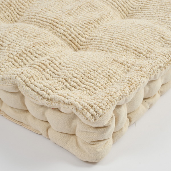 Natural Floor Cushion - Sashaaworld