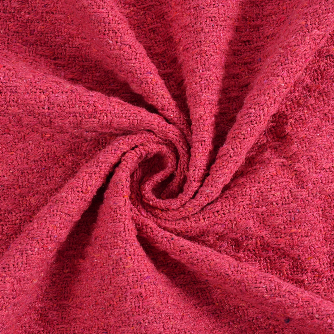 Vibrant Pink Cotton Throw