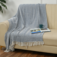Spring-Hued Chevron Throw