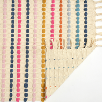 Multi-Coloured Striped Rug