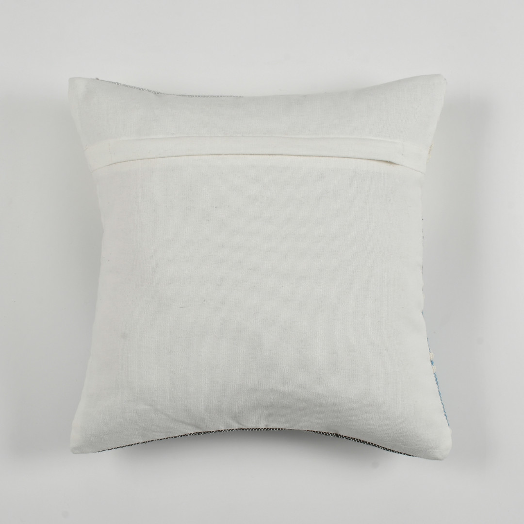 Black & Ivory Textured Cushion Cover