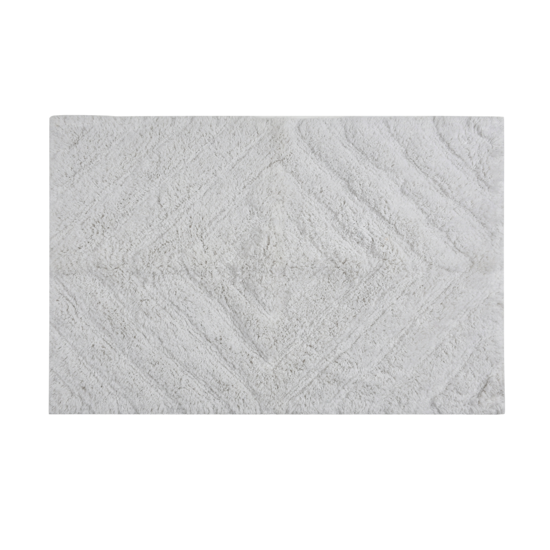 Ivory White Cotton bathmat