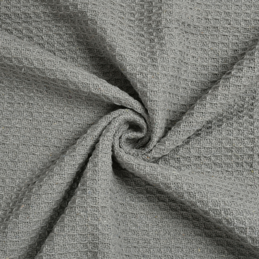 Grey Waffle Throw