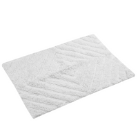 Ivory White Cotton bathmat