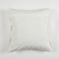 Ivory Tassel Cotton Cushion Cover: