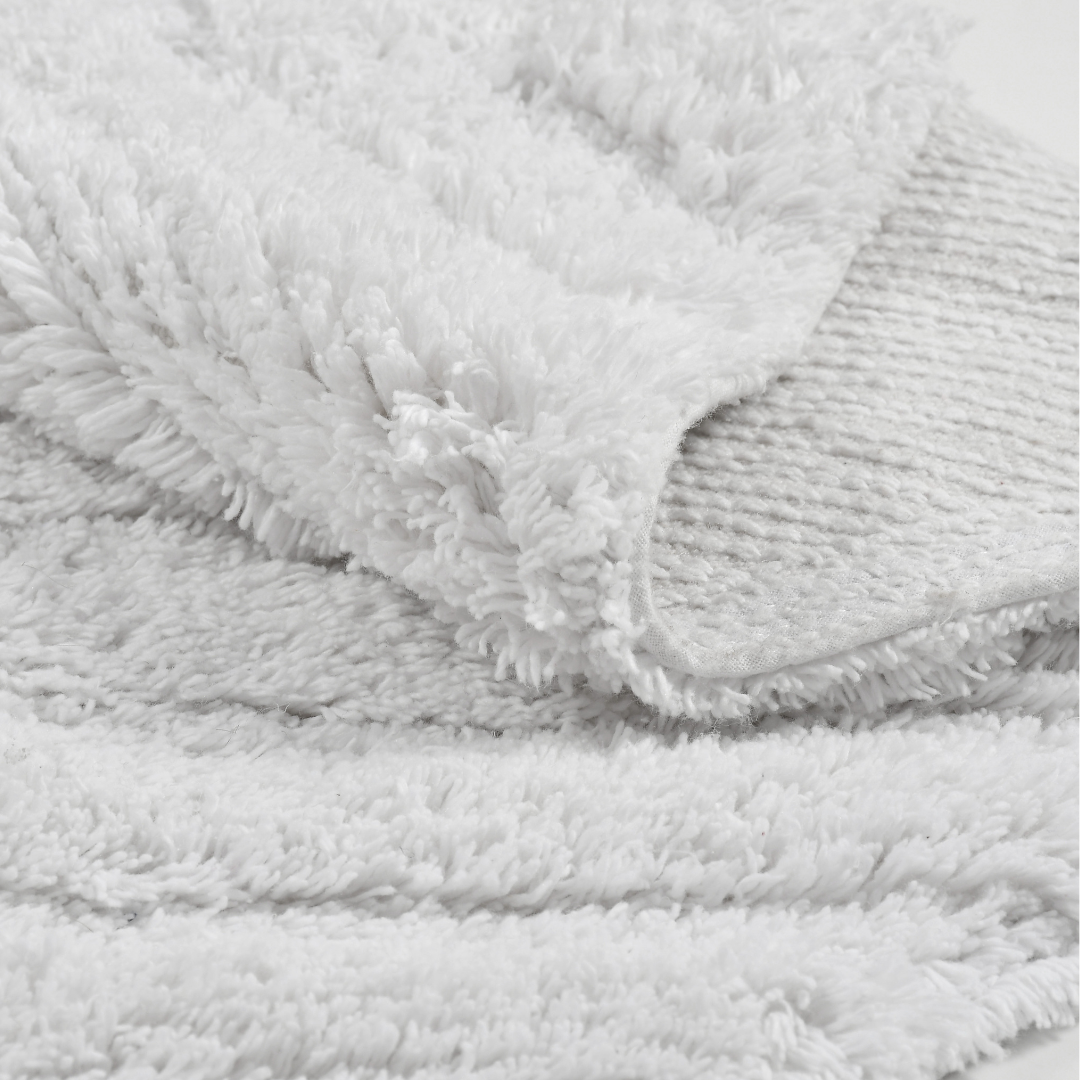 Ivory White Cotton bathmat