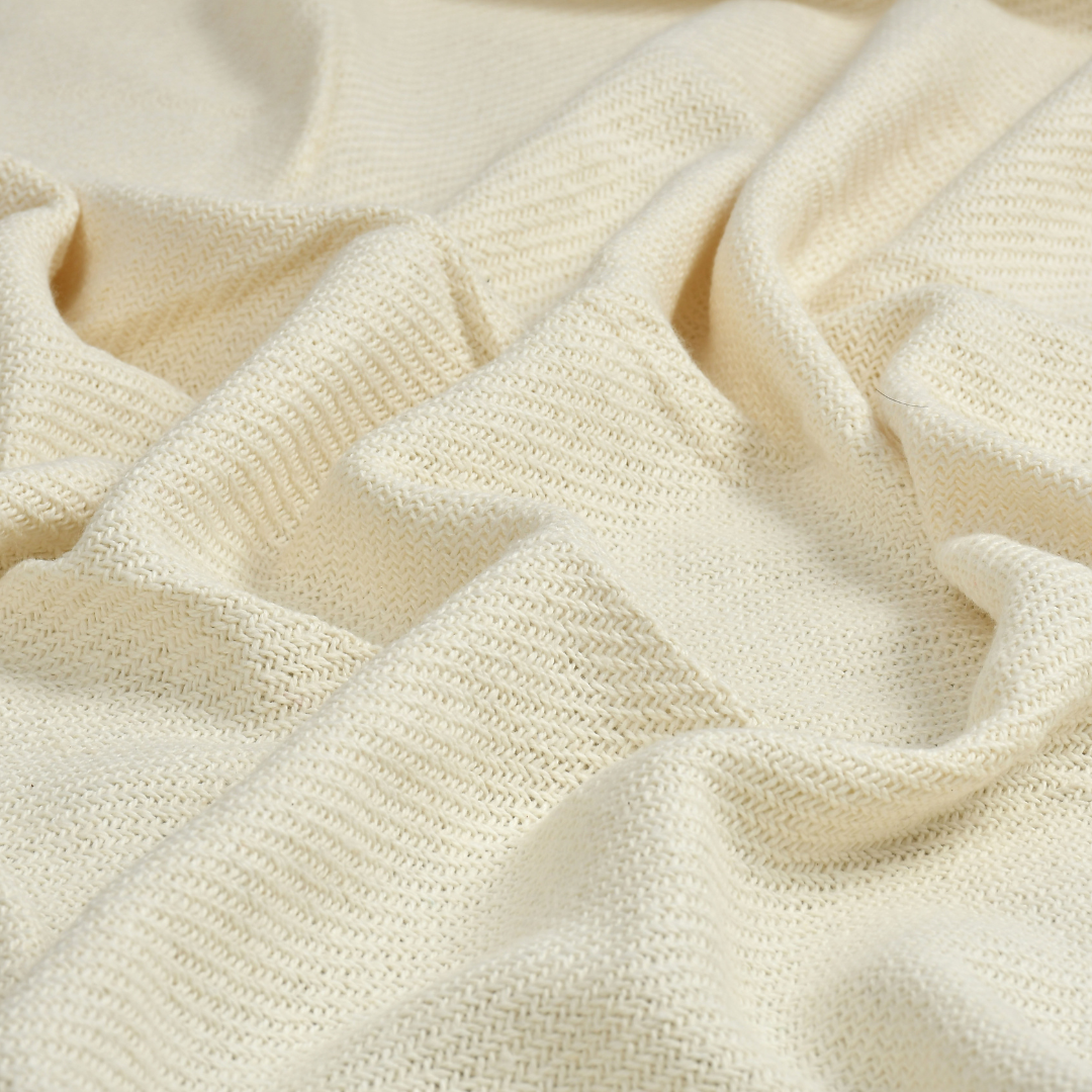 White Solid Throw
