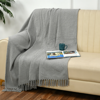 Grey Waffle Throw