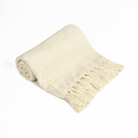 Ivory Cotton Throw