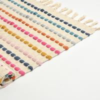 Multi-Coloured Striped Rug