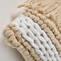 Beige Cotton Cushion Cover