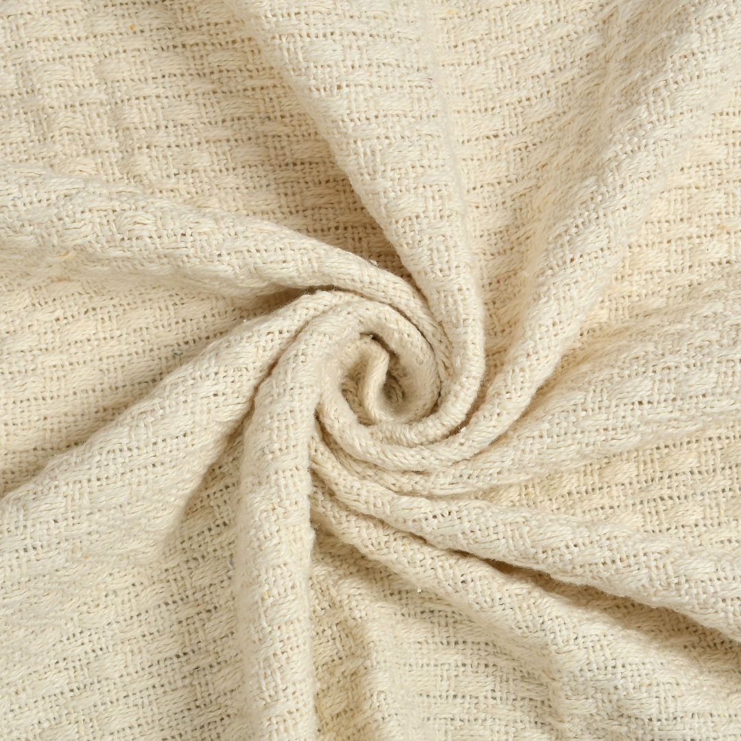 Ivory Cotton Throw