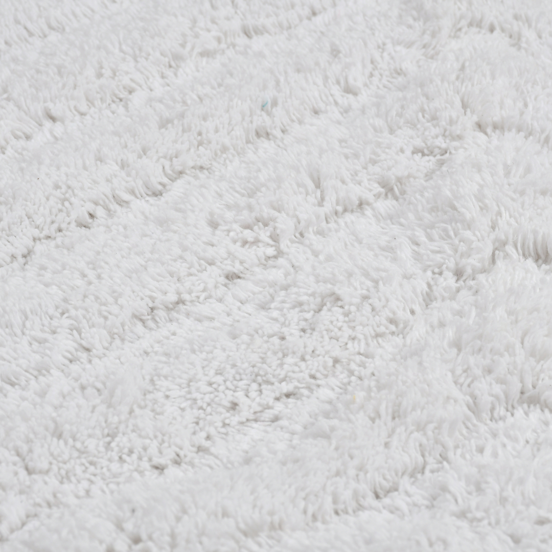 Ivory White Cotton bathmat