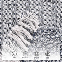 Striped Soft & Breathable Blue Throw Blanket- Sashaa world