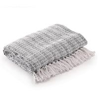 Striped Soft & Breathable Blue Throw Blanket- Sashaa world