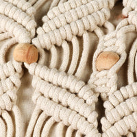 Macrame decorative cushion with beads - Sashaaworld