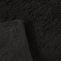 Tufted V Striped Grey Bathmat and Contour set