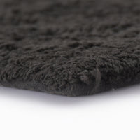 Tufted V Striped Grey Bathmat and Contour set