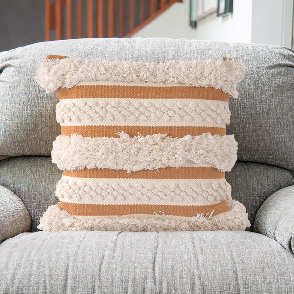Boho Chic Chunky Handwoven Cushion Cover- Sashaa World