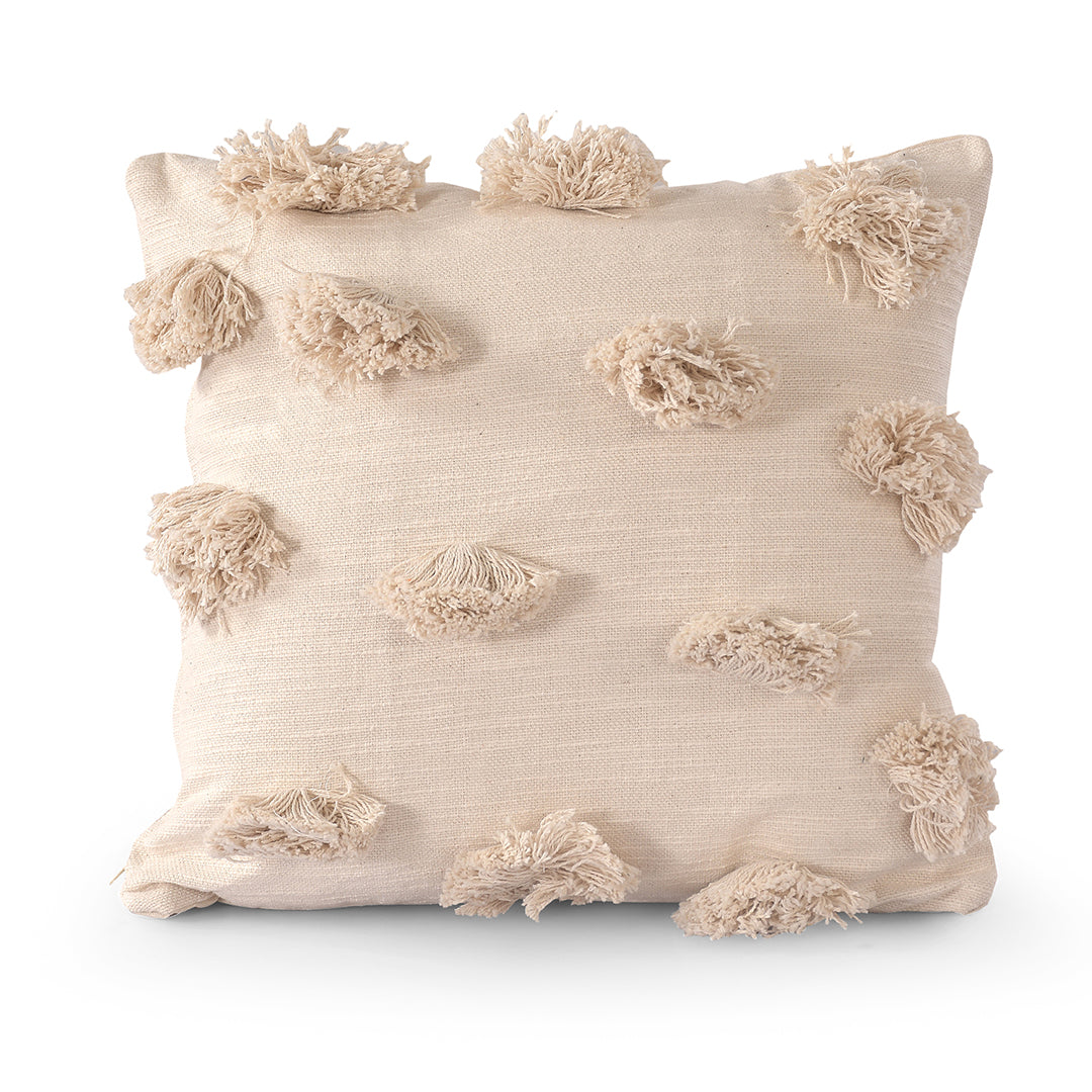 Tufted Pom-Pom Delight Cushion Cover
 - Sashaaworld