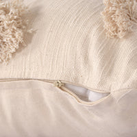 Tufted Pom-Pom Delight Cushion Cover
 - Sashaaworld