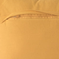 Yellow Chevron Tufted Cushion Cover with Tassels