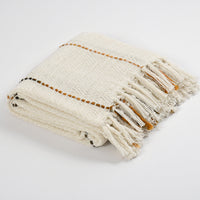 Multi Grid Pattern Handwoven Cotton Throw- Sashaaworld