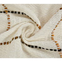 Multi Grid Pattern Handwoven Cotton Throw- Sashaaworld