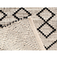 Diamond and Chevron Pattern Cotton Rug