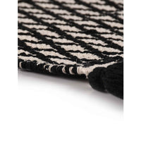 Black & White Handwoven Table Runner