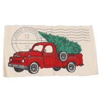Red Truck Christmas Tree Rug -  sashaaworld