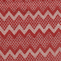 Red & White Chevron Throw- sashaaworld