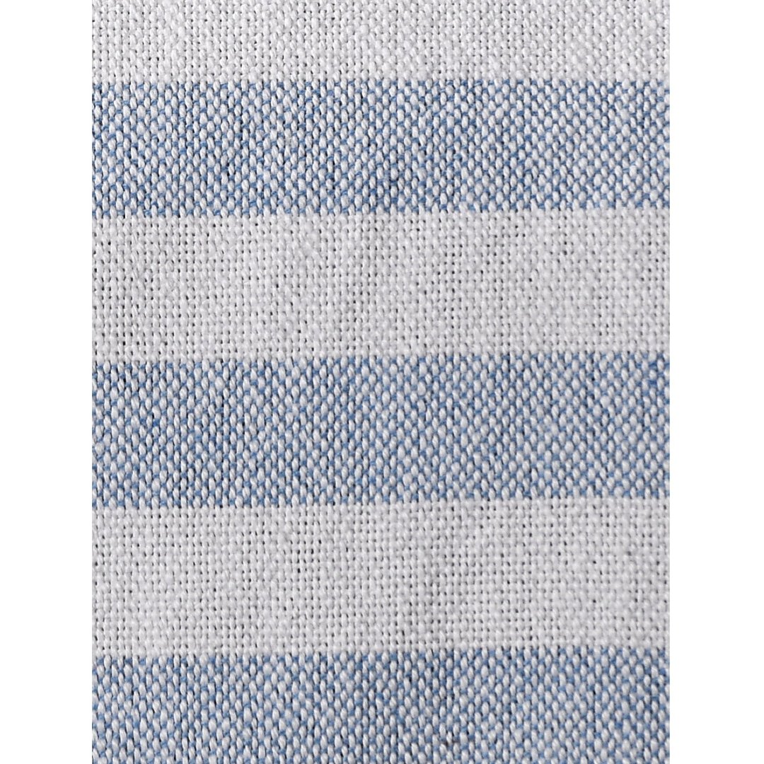 Striped Cotton Throw Bedcover Blue - Sashaaworld