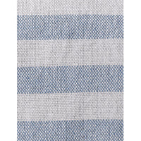 Striped Cotton Throw Bedcover Blue - Sashaaworld
