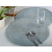 Jute Placemats in Blue- SashaaWorld