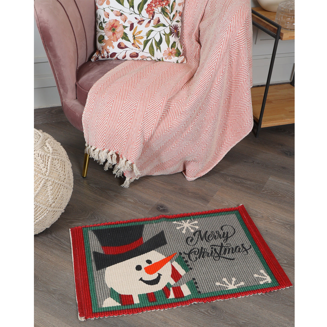Snowman Christmas Rug