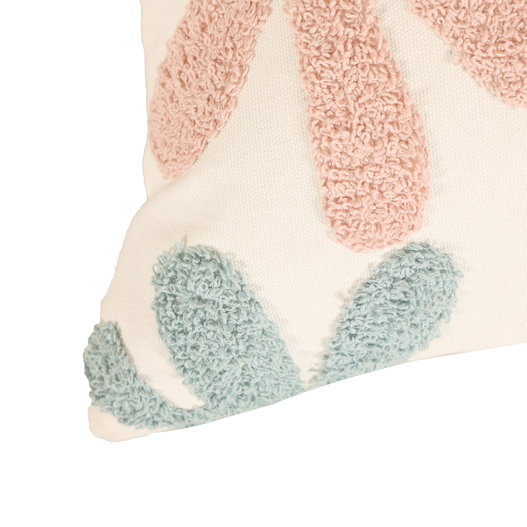 Multi-Coloured Floral Lumbar Cushion - sashaaworld