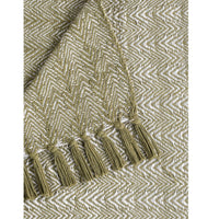 Nature-Inspired Herringbone Throw Blanket Green - Sashaaworld