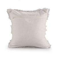 White Tufted Boho Cushion Cover- Sashaaworld