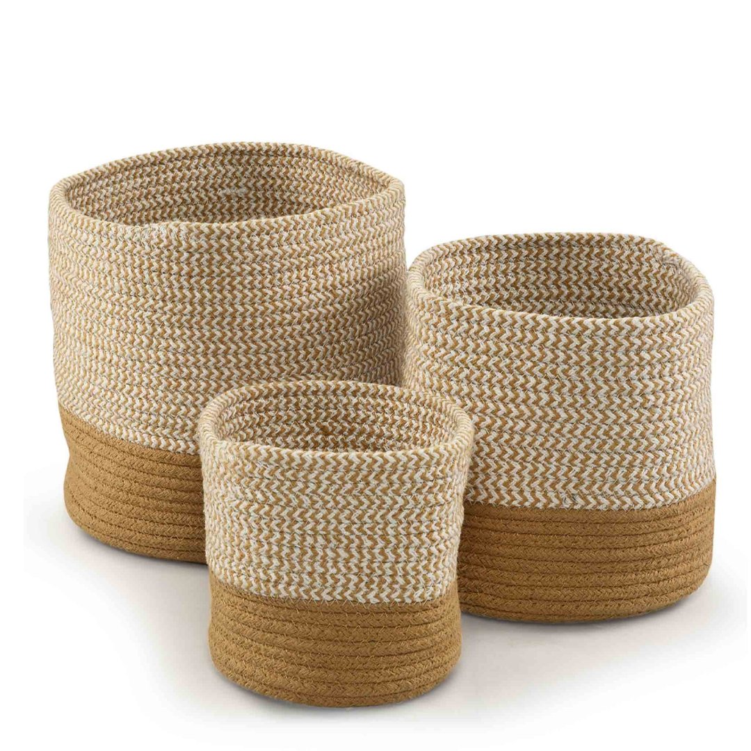 Ivory Basket Set of 3  - Sashaa World