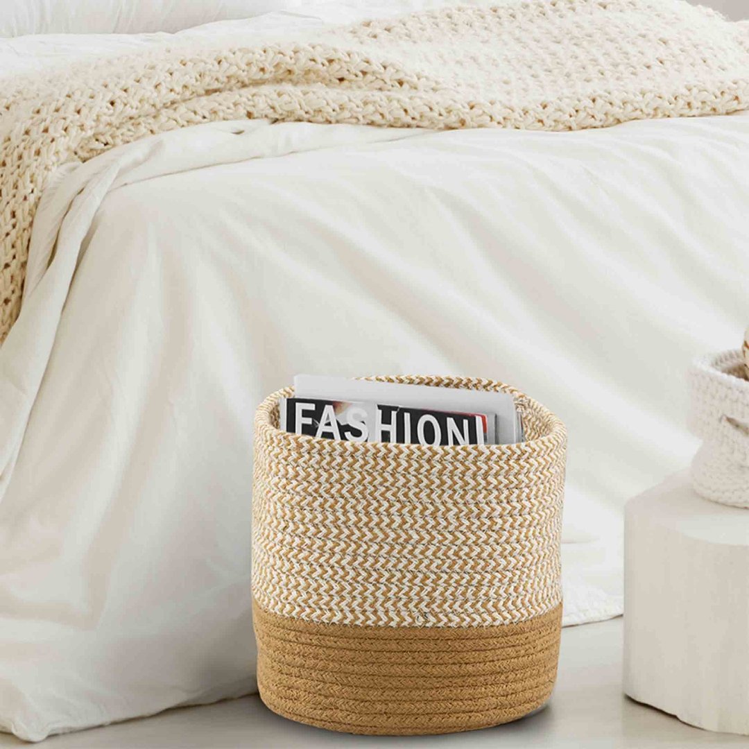 Ivory Basket Set of 3  - Sashaa World