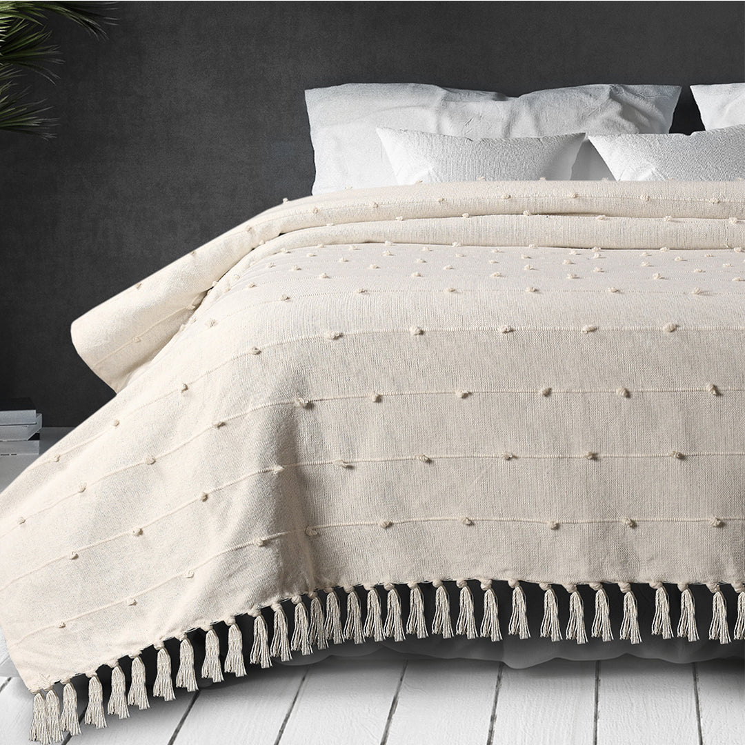 Bohemian Tassels Throw Blanket- Sashaa World