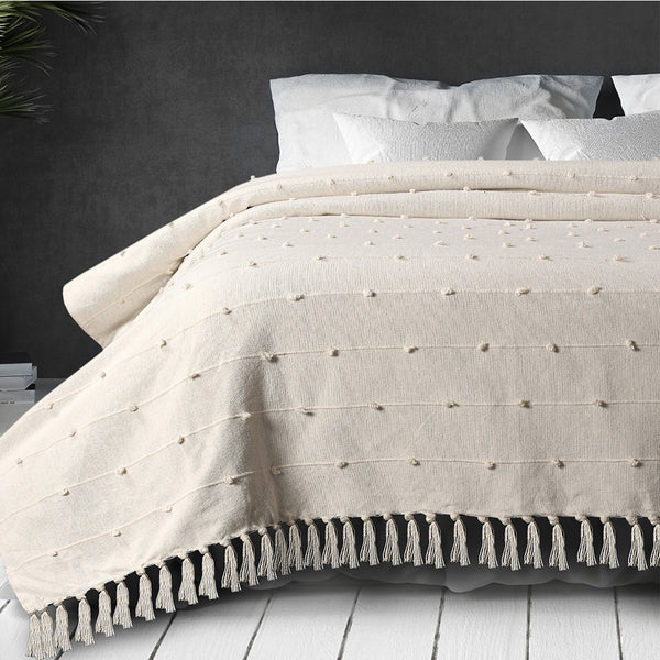 Bohemian Tassels Throw Blanket- Sashaa World