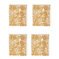 Yellow Leaf Printed Table Placemats - Sashaaworld