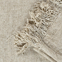 Soft Chenille Throw cream - Sashaaworld